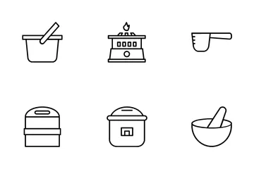 Batería de cocina Paquete de Iconos