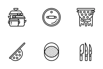 Batería de cocina Paquete de Iconos