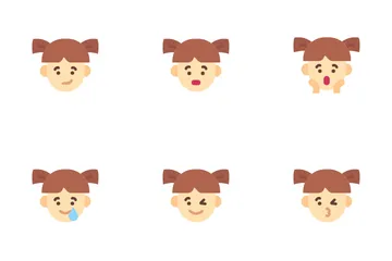 Emoji de menina Pacote de Ícones