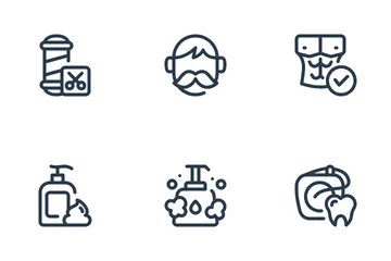 Mens Grooming Icon Pack