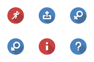 Interfaz de usuario social y de mensajería Icon Pack