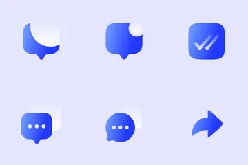 Conversación de mensajes Icon Pack