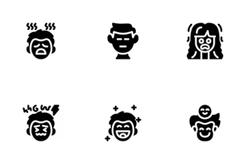 Menschliche Emotionen Icon Pack