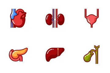 Menschliche Organe Symbolpack