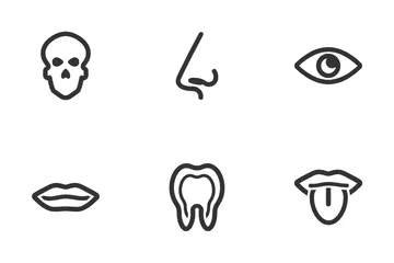 Organ des menschlichen Körpers Symbolpack