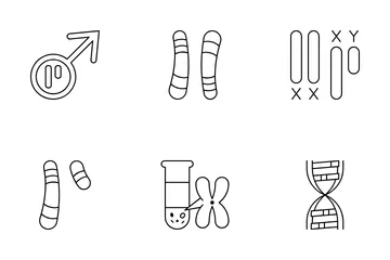 Menschliches Chromosom Symbolpack