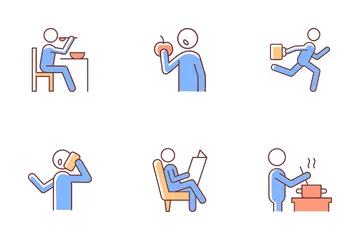 Menschliches Verhalten Icon Pack