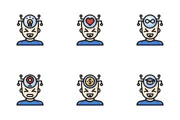 Mente humana Paquete de Iconos
