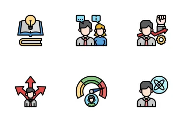 Mentoring And Training Icon Pack
