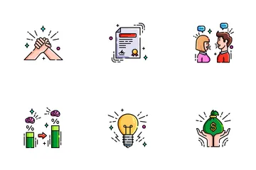 Mentoring And Training Icon Pack