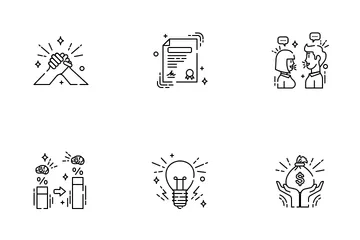 Mentoring And Training Icon Pack