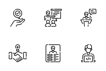 Mentoring And Training Icon Pack