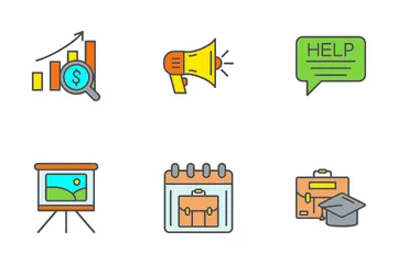 Mentoring And Training Icon Pack