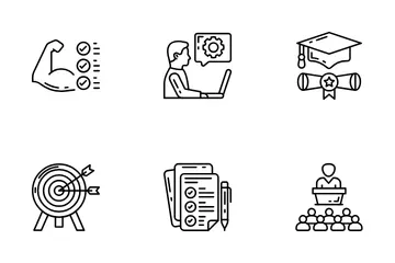 Mentoring And Training Icon Pack