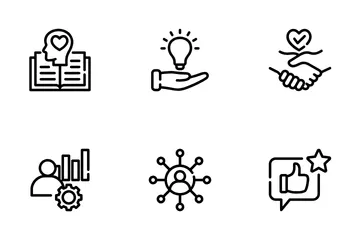 Mentoring And Training Icon Pack