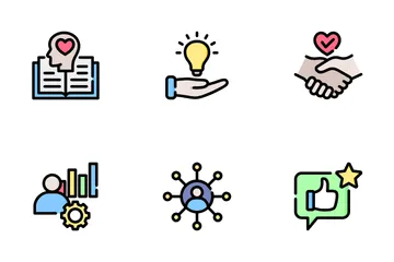 Mentoring And Training Icon Pack