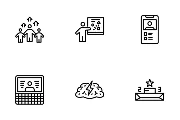 Mentoring And Training Icon Pack