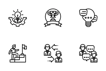 Mentoring And Training Icon Pack