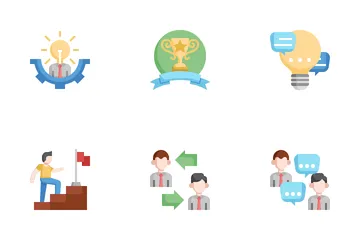 Mentoring And Training Icon Pack