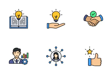 Mentoring And Training Icon Pack