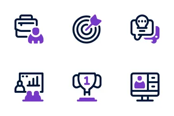 Mentoring And Training Icon Pack