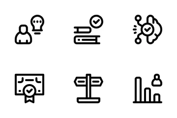 Mentoring And Training Icon Pack