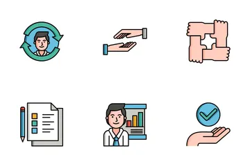Mentoring And Training Icon Pack