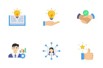 Mentoring And Training Icon Pack
