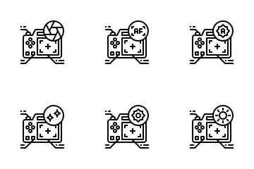 Menú de cámara Paquete de Iconos