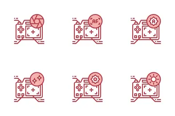 Menú de cámara Paquete de Iconos