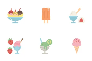 Menú de helados Paquete de Iconos