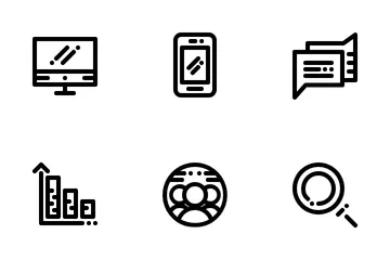 Mercadeo por Internet Paquete de Iconos