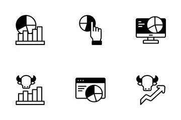 Bolsa de Valores Paquete de Iconos