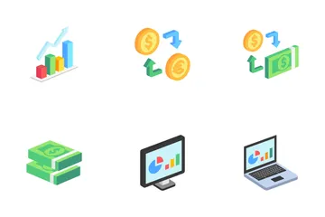 Mercado y economía Paquete de Iconos