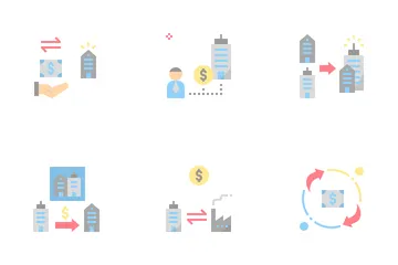Merger And Acquisition Icon Pack