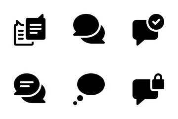 Message And Chatting  Icon Pack