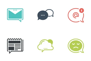 Bulles de messages Icon Pack