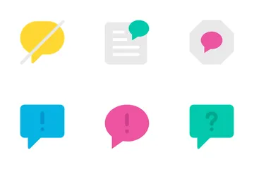 Message de discussion Vol-2 Pack d'Icônes