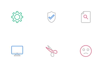 Messagerie sociale et productivité Pack d'Icônes