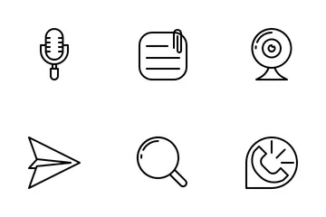 Messenger App (Outline) Icon Pack