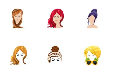 Messy Bun Icon Pack