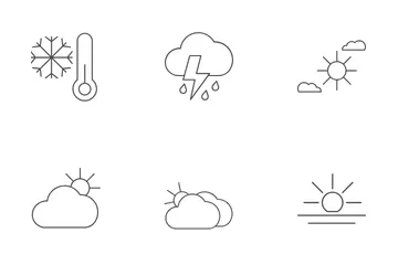 Le temps et le climat Pack d'Icônes