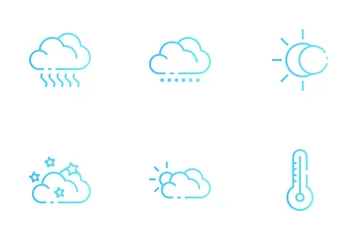 Météo nuageuse Icon Pack