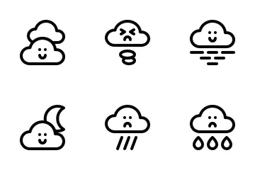 Météo Nuage Mignon Icon Pack