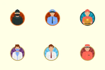 Métier et avatar Pack d'Icônes