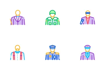 Métiers Personnes Pack d'Icônes