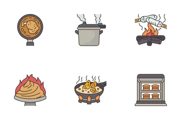 Métodos de cocina Paquete de Iconos