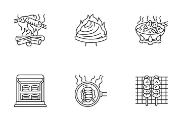 Métodos de cocina Paquete de Iconos