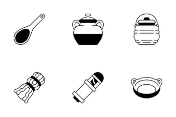 Mexican Cooking Tools Icon Pack