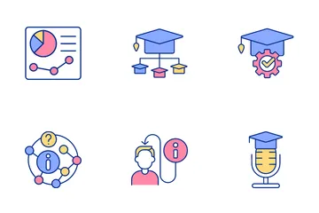 Micro Learning In Education Icon Pack